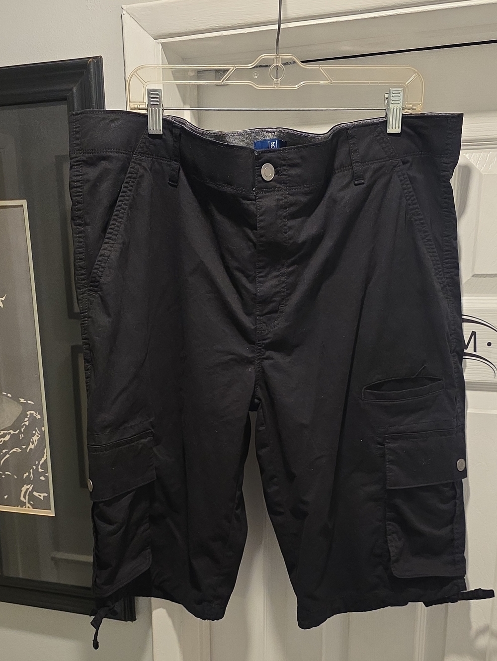 George Black Men's Cargo Shorts with Side Pockets